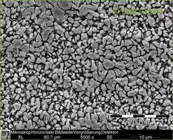 Etched copper surface of a circuit board