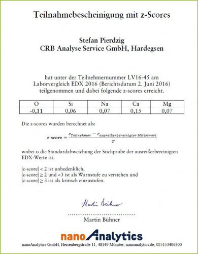 Collaborative studies, inter-laboratory studies, PT programmes CRB
